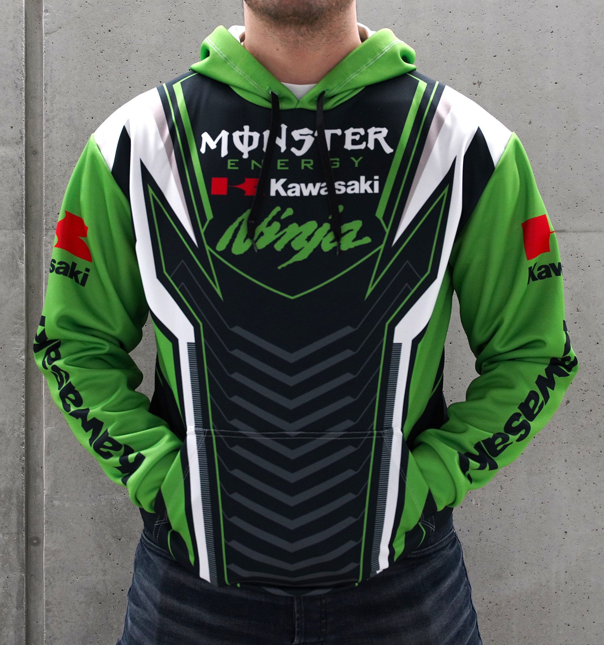 DSC03925 Herren Hoodie: "Kawasaki Ninja" – Bild 1