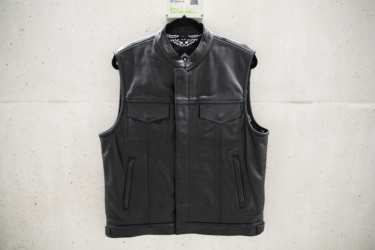 DSC03913 New Leather Biker Vest (Sons of Anarchy Style) - Image 1